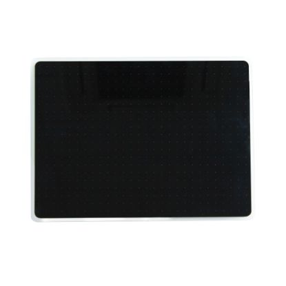 Picture of Floortex Viztex Glacier Multi-Purpose Grid Glass Dry Erase Board, 30in x 40in, Black