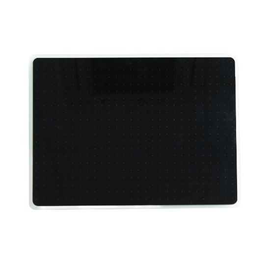 Picture of Floortex Viztex Glacier Multi-Purpose Grid Glass Dry Erase Board, 30in x 40in, Black