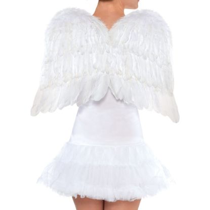 Picture of Amscan Feather Angel Wings, 22in, White