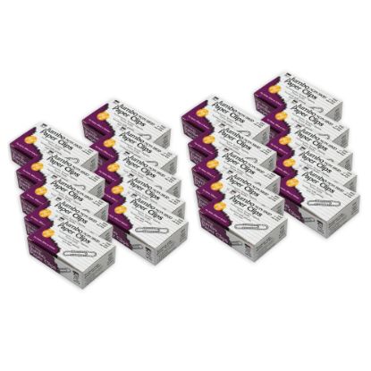 Picture of Charles Leonard Jumbo Non-Skid Paper Clips, 100 Clips Per Box, Pack Of 20 Boxes, 2in, Silver, 2,000