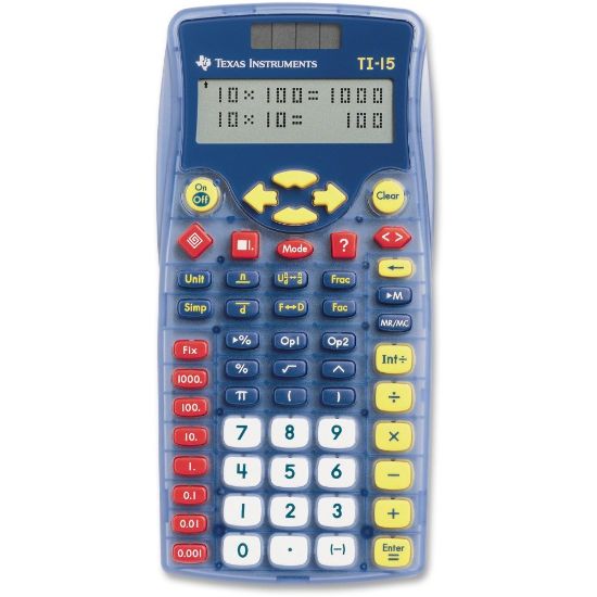 Picture of Texas Instruments TI-15 Explorer Elementary Calculator