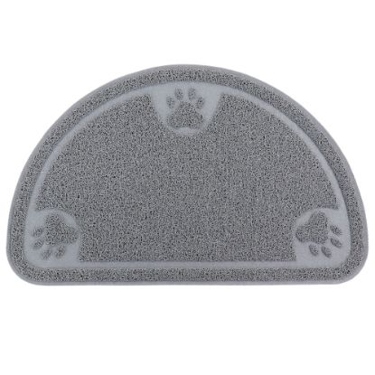 Picture of Gibson Home Pet Elements Paw Print Place Mat, 14-1/4in x 23-5/8in, Gray