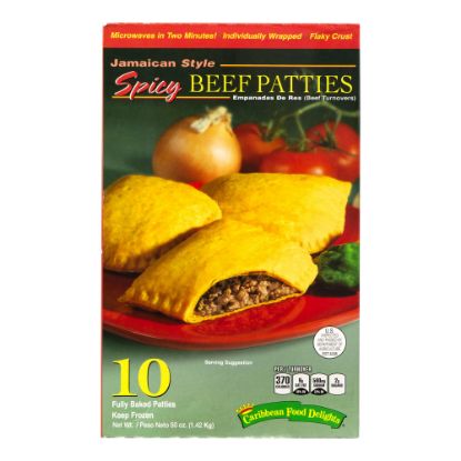 Picture of Caribbean Food Delights Jamaican-Style Spicy Beef Empanadas, Box Of 10 Empanadas