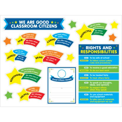 Picture of Scholastic Teachers Friend 40-Piece We Are Good Classroom Citizens Bulletin Board Set, Grades 3 - 5