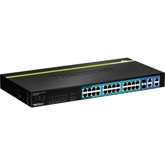 Picture of TRENDnet 24-Port 10/100Mbps Web Smart Poe Switch