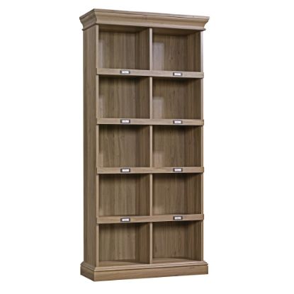 Picture of Sauder Barrister Lane Cubby Bookcase, Tall, Salt Oak