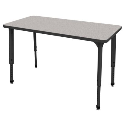 Picture of Marco Group Apex Series Rectangle Adjustable Table, 30inH x 48inW x 24inD, Gray Nebula/Black