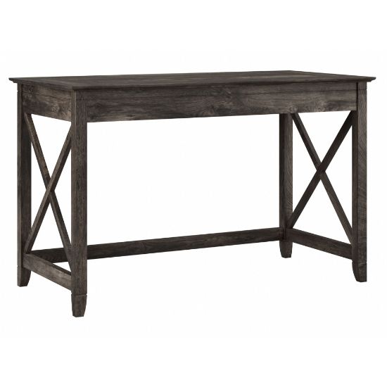 Picture of Bush Furniture Key West 48inW Writing Desk, Dark Gray Hickory, Standard Delivery