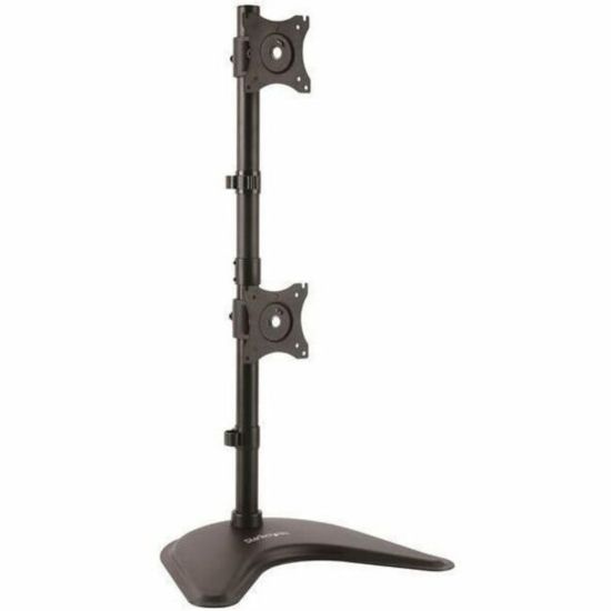 Picture of StarTech.com Vertical Dual Monitor Stand - Heavy Duty Steel - Monitors up to 27in - Vesa Monitor - Computer Monitor Stand