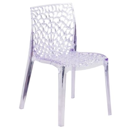 Picture of Flash Furniture Vision Series Transparent Stacking Side Chair, Clear