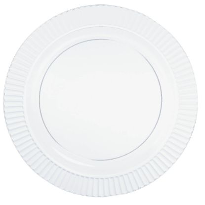 Picture of Amscan Plastic Plates, 7-1/2in, Clear, Pack Of 32 Plates