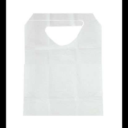 Picture of Medline Adult Tissue/Poly Backed Tied Disposable Bibs, 16in x 33in, Case Of 300