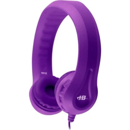 Picture of Hamilton Buhl Flex-Phones Single-Construction Foam Headphones - Purple - Stereo - Purple - Mini-phone (3.5mm) - Wired - 32 Ohm - 20 Hz 20 kHz - Over-the-head - Binaural - Ear-cup - 4 ft Cable