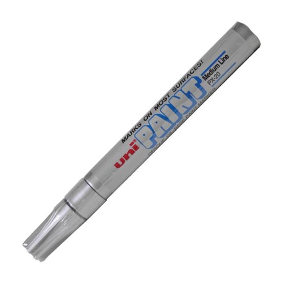 Picture of Uni Paint Marker, Bullet Point, Silver