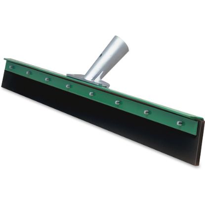 Picture of Unger AquaDozer Straight 24in Floor Squeegee - 23.62in EPDM Rubber Blade - Sturdy, Heavy Duty, Durable, Long Lasting - Green, Black - 1Each