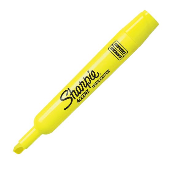 Picture of Sharpie Accent Highlighter, Fluorescent Yellow