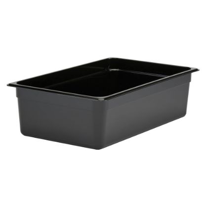 Picture of Cambro Camwear GN 1/1 Size 6in Food Pans, 6inH x 12-3/4inW x 20-7/8inD, Black, Set Of 6 Pans