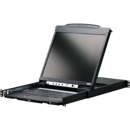 Picture of ATEN CL5800N Rackmount LCD-TAA Compliant - 1 Computer(s) - 19in - SXGA - 1280 x 1024 - 2 x PS/2 Port - 1 x USB - Keyboard - TouchPad