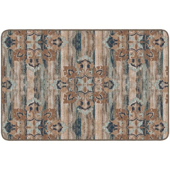 Picture of Flagship Carpets Franklin Rectangular Rug, 48in x 72in, Blue