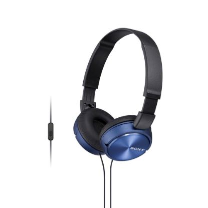 Picture of Sony ZX Series Headband Stereo Headset, Blue, MDRZX310AP/L