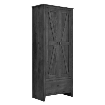 Picture of Ameriwood Home Farmington 30in Wide Storage Cabinet, 4 Shelves/1 Drawer, Rustic Gray