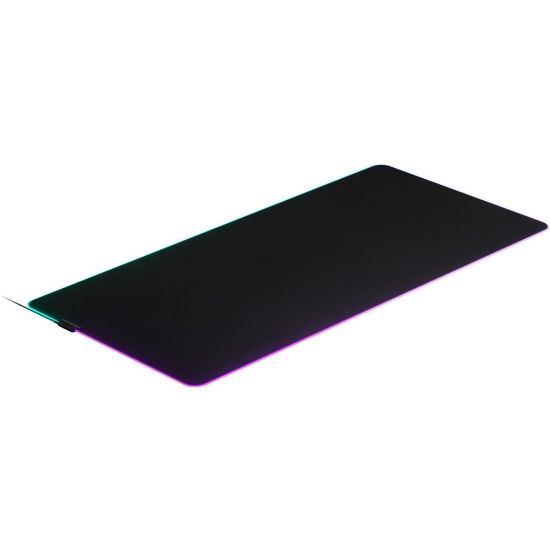 Picture of SteelSeries Cloth RGB Gaming Mousepad - 0.16in x 48.03in x 23.23in Dimension - Silicon, Rubber - Anti-slip - Retail