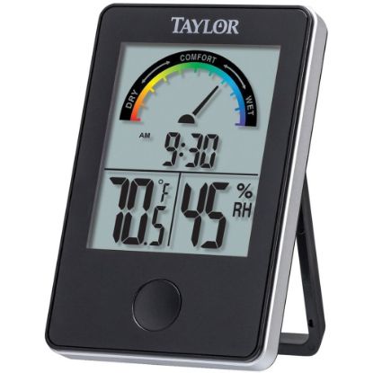 Picture of Taylor 1732 Indoor Digital Comfort Level Station with Hydrometer - Humidity Indicator - For Indoor - Black