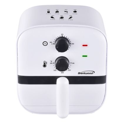 Picture of Brentwood 1 Qt Small Electric Air Fryer With 60-Minute Timer And Temp Control, White