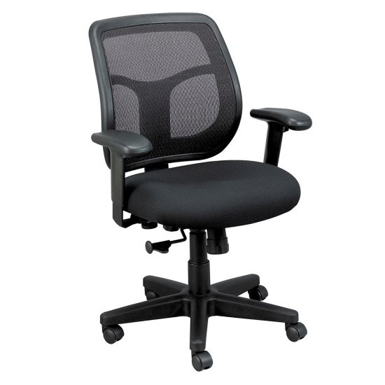 Picture of Raynor Eurotech Apollo Mesh/Fabric Synchro Tilt Task Chair, Black