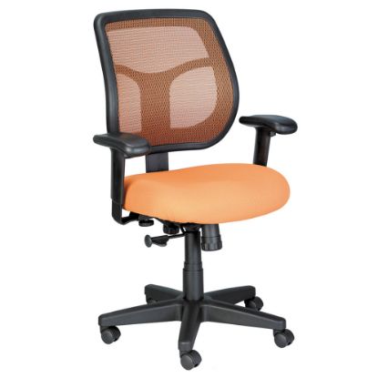 Picture of Raynor Eurotech Apollo Mesh/Fabric Synchro Tilt Task Chair, Orange/Black