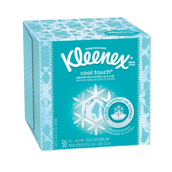 Picture of Kleenex BOUTIQUE Cool Touch Facial Tissues, 50 Tissues Per Box, Case Of 27 Boxes