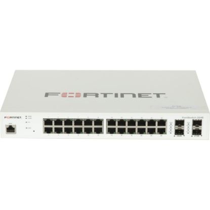 Picture of Fortinet FortiSwitch FS-224E Ethernet Switch - 24 Ports - Manageable - Gigabit Ethernet - 1000Base-X, 10/100/1000Base-T - 3 Layer Supported - Modular - 4 SFP Slots - Power Supply