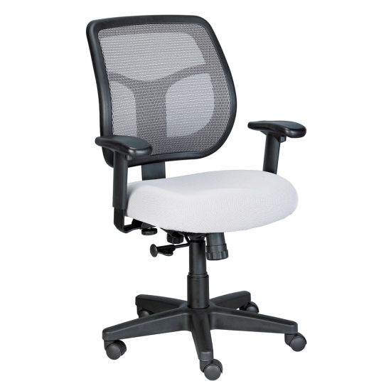 Picture of Raynor Eurotech Apollo Mesh/Fabric Synchro Tilt Task Chair, Silver/Black