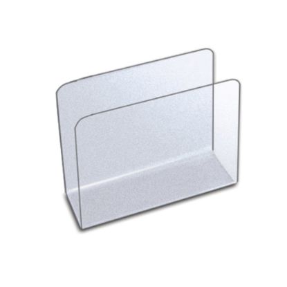 Picture of Azar Displays Small Lateral Desk File Holders, 4-1/2inH x 5-3/4inW x 2-1/2inD, Clear, Pack Of 4 File Holders