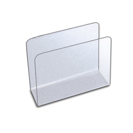 Picture of Azar Displays Small Lateral Desk File Holders, 4-1/2inH x 5-3/4inW x 2-1/2inD, Clear, Pack Of 4 File Holders