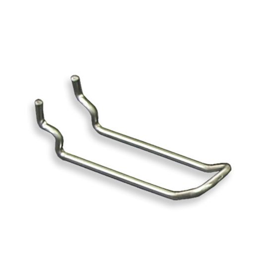 Picture of Azar Displays Safety Hooks, 1/8inH x 1inW x 3inD, Silver, Pack Of 50 Hooks