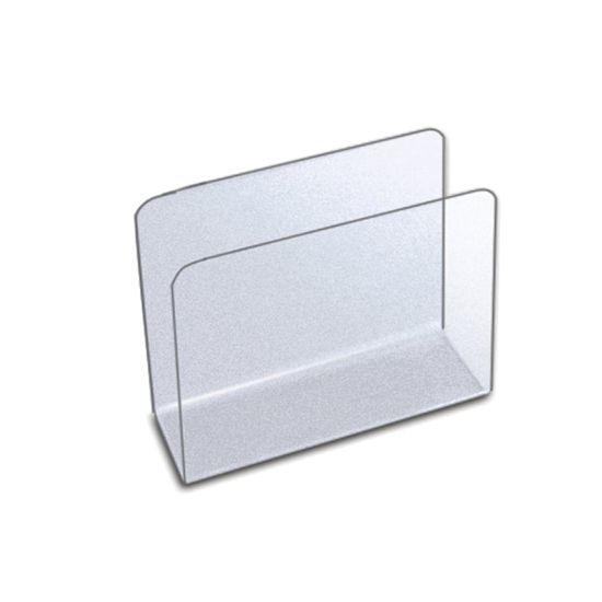 Picture of Azar Displays Large Lateral Desk File Holders, 7-1/2inH x 9-3/4inW x 4inD, Clear, Pack Of 4 File Holders