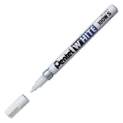 Picture of Pentel Felt Tip White Marker, Fine Point