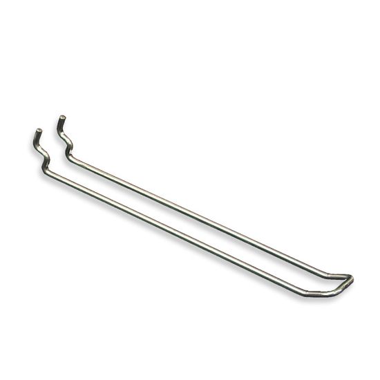 Picture of Azar Displays Galvanized Metal Safety Loop Hooks, 8in x 1in, Pack Of 50 Hooks