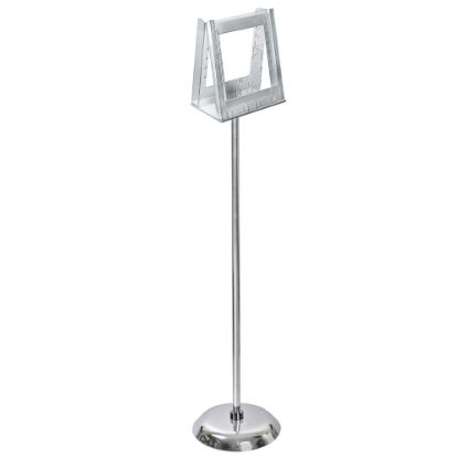 Picture of Azar Displays 2-Pocket Acrylic Literature Holder Floor Stand, 46inH x 10inW x 10inD, Clear