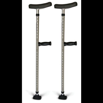 Picture of Medline Universal Single Tube Crutches, 1 Pair