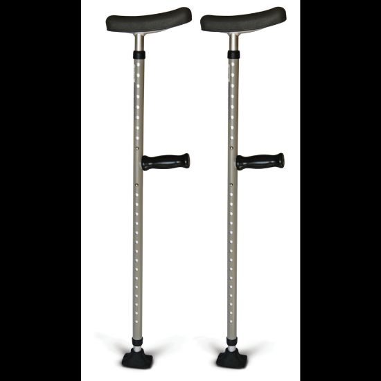 Picture of Medline Universal Single Tube Crutches, 1 Pair