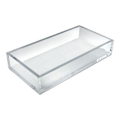 Picture of Azar Displays Deluxe Tray Organizers, Small Size, 2in x 11 3/4in x 5 7/8in, Clear, Pack Of 4