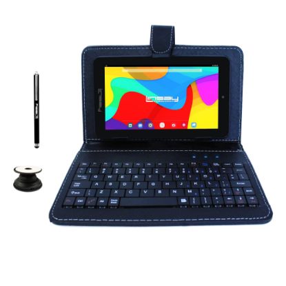 Picture of Linsay F7 Tablet, 7in Screen, 2GB Memory, 64GB Storage, Android 13, Black Keyboard