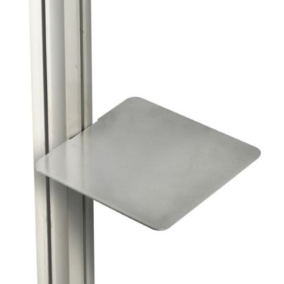 Picture of Azar Displays Square Shelves For Sky Tower Display, 10in, Silver, Pack Of 4 Shelves