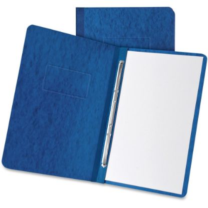 Picture of Oxford Letter Recycled Report Cover - 3in Folder Capacity - 8 1/2in x 11in - 2 x Prong Fastener(s) - Dark Blue - 65% Fiber Recycled - 1 Each