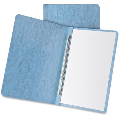 Picture of Oxford Heavyweight Pressboard Report Cover, 8-1/2in x 11in, 65% Recycled, 3in Capacity, Light Blue