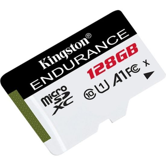 Picture of Kingston High Endurance SDCE 128 GB Class 10/UHS-I (U1) microSDXC - 1 Pack - 95 MB/s Read - 45 MB/s Write - 2 Year Warranty