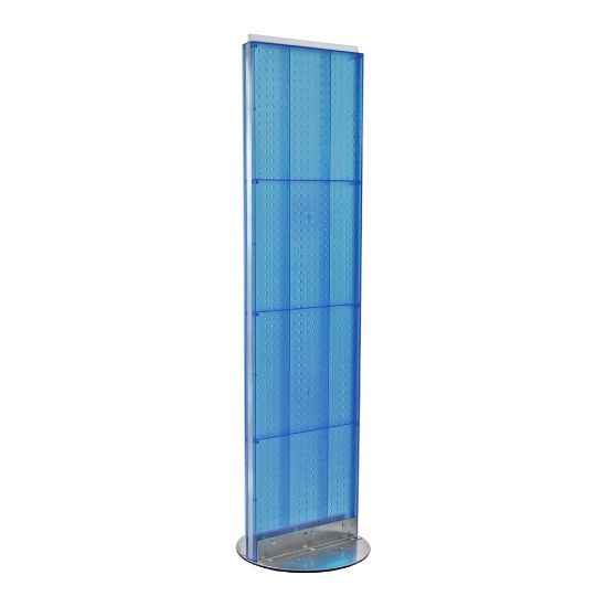 Picture of Azar Displays 2-Panel Floor Display Stand, 60in x 16in, Blue