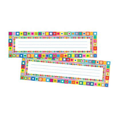 Picture of Barker Creek Single-Sided Name Plates, 12in x 3 1/2in, Retro, Pack Of 72 Name Plates